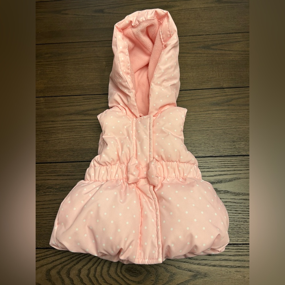 Baby Girl Gymboree Pink Polka Dot Puffer Vest